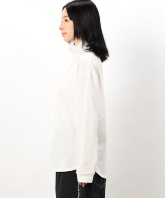 綿１００％　スラブ　ハイネックＴシャツ　（長袖）（５２６８ＣＩ７７）