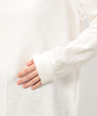 綿１００％　スラブ　ハイネックＴシャツ　（長袖）（５２６８ＣＩ７７）