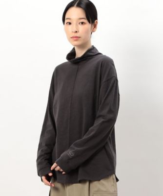 綿１００％　スラブ　ハイネックＴシャツ　（長袖）（５２６８ＣＩ７７）