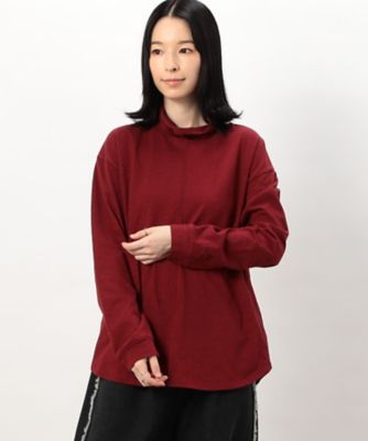 綿１００％　スラブ　ハイネックＴシャツ　（長袖）（５２６８ＣＩ７７）
