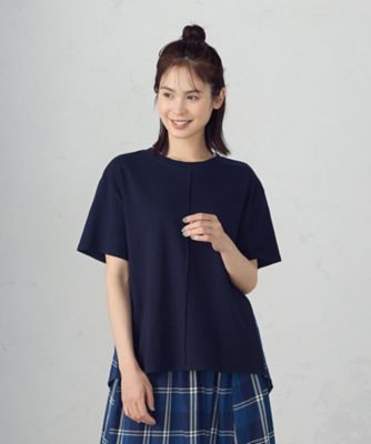 インディゴチェック　バックフレアＴシャツ　／　セットアップ対応（５２６８ＣＫ７８）