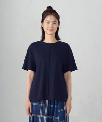 インディゴチェック　バックフレアＴシャツ　／　セットアップ対応（５２６８ＣＫ７８）