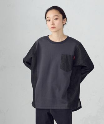 ＜COMME CA ISM (Women)＞布帛切替トレーナー（５２６８ＣＭ７３）