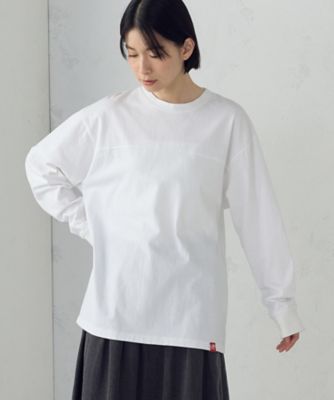 ＜COMME CA ISM (Women)＞ヨーク切替えロングＴシャツ（５２６８ＣＯ７０）