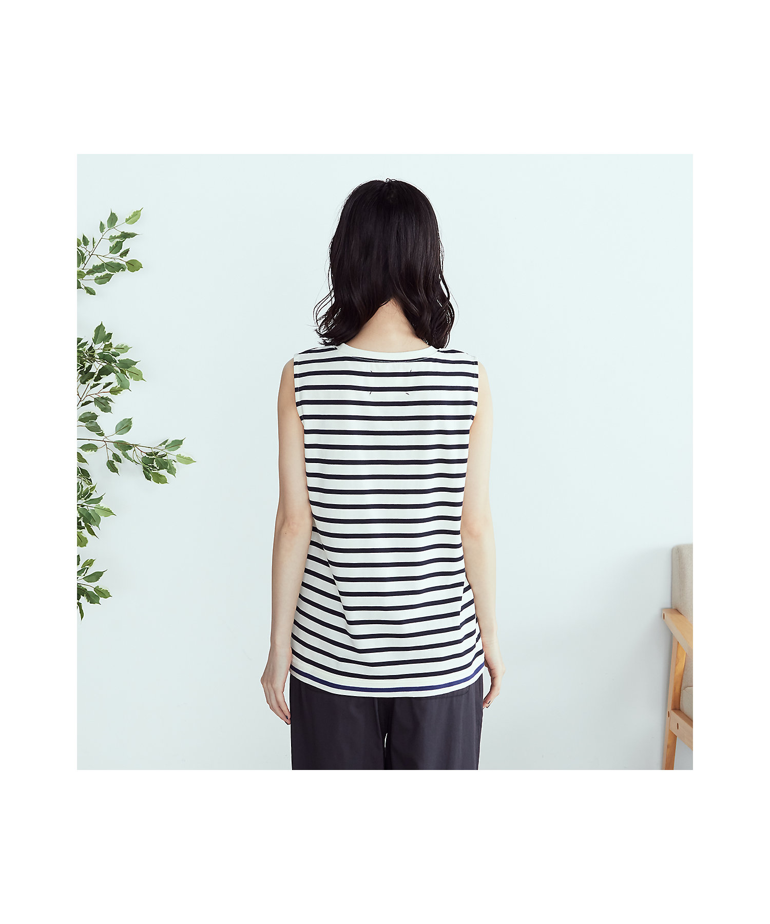 一部店舗限定】ボーダー ノースリーブ カットソー(5268CP77) | 三越伊勢丹オンラインストア 【公式】 一部店舗限定】ボーダー ノースリーブ カットソー(5268CP77) | 三越伊勢丹オンラインストア 【公式】