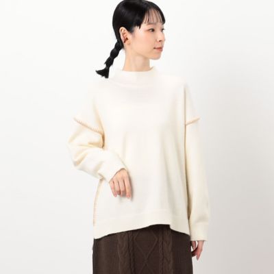 ＜COMME CA ISM (Women)＞ハンドステッチ風ハイネック（５２７７ＫＡ７４）