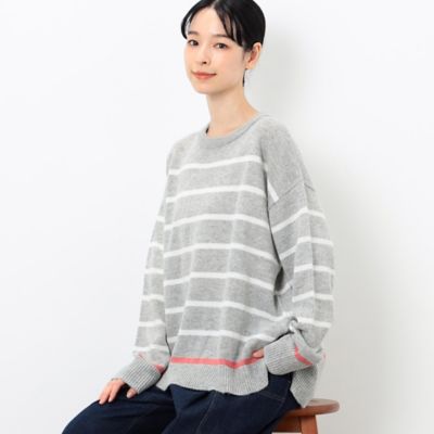 ＜COMME CA ISM (Women)＞ボーダーニット（５２７７ＫＡ７６）