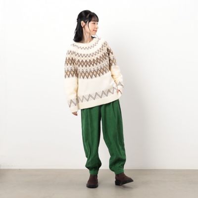 フェアアイル柄求心編みプルオーバー（５２７７ＫＡ７９）