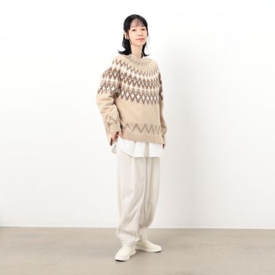 フェアアイル柄求心編みプルオーバー（５２７７ＫＡ７９）