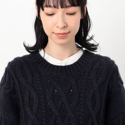 手編み風ニットプルオーバー（５２７７ＫＡ８０）