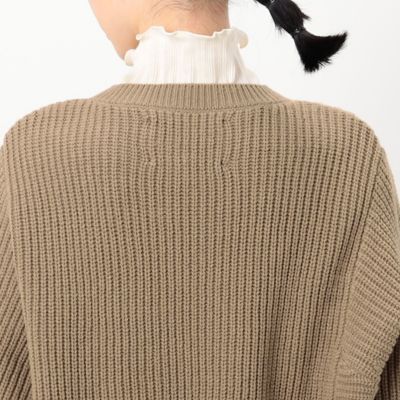 【セットアップ対応】編地切替えアラン柄ニット（５２７７ＫＡ８１）