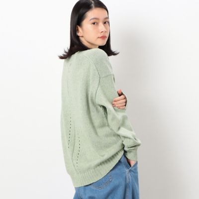 美品♡ LAUTREAMONT セットアップ　ノーカラー　ネイビー　濃紺　40 カラーネップニットプルオーバー（5277KC70） | COMME