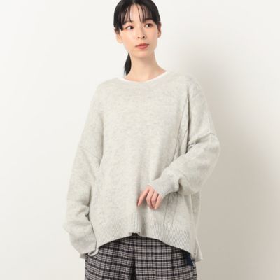 ＜COMME CA ISM (Women)＞２ＷＡＹ　ビッグプルオーバーニット（５２７７ＫＥ７１）