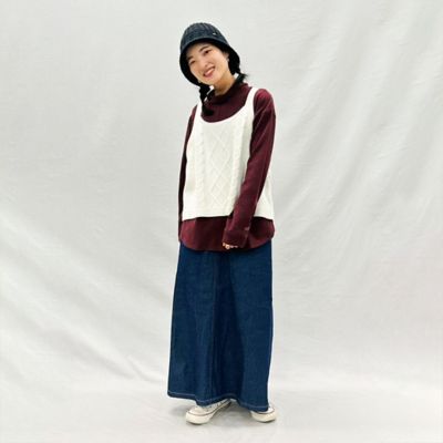 アラン柄　ニットビスチェ（５２７７ＫＥ７３）