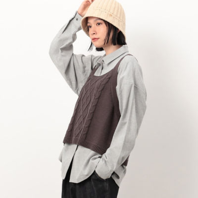 アラン柄 ニットビスチェ（5277KE73） | COMME CA ISM (Women