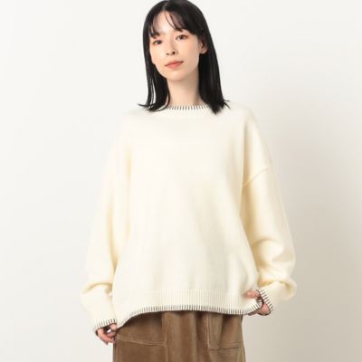 ＜三越伊勢丹/公式＞【SALE】COMME CA ISM (Women)/コムサ イズム ハンドステッチ ニット シロ トップス【三越伊勢丹/公式】