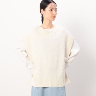 ＜COMME CA ISM (Women)＞２ＷＡＹ　ニットベスト（５２７７ＫＧ７３）