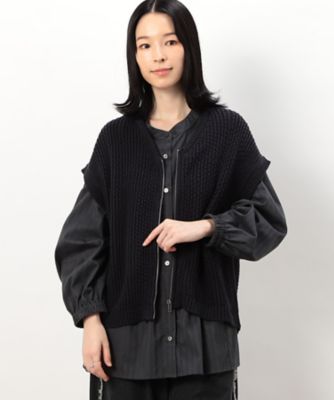 メッシュニット ジップベスト（5277KI70） | COMME CA