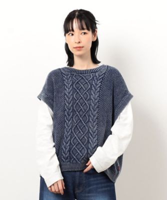 2WAYインディゴ ニットベスト（5277KK72） | COMME