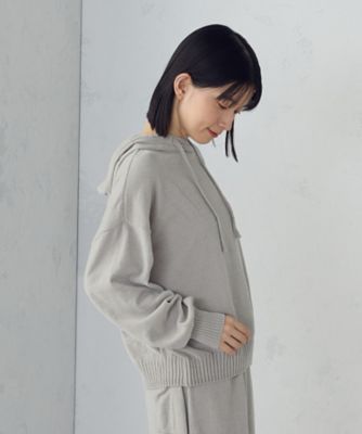 ＜COMME CA ISM (Women)＞ナチュラルモールフーディープルオーバー　／　セットアップ対応（５２７７ＫＭ７１）