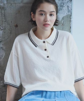 配色ラインニットポロ（5277KO73） | COMME CA ISM (Women