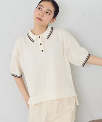 配色ラインニットポロ（5277KO73） | COMME CA ISM (Women