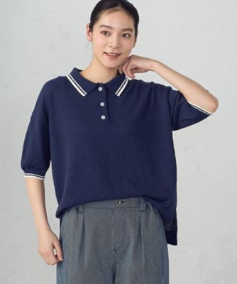 配色ラインニットポロ（5277KO73） | COMME CA ISM (Women