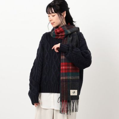 ＜COMME CA ISM (Women)＞チェックマフラー（５２８２ＲＡ７３）