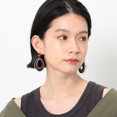 ウッドパーツ　ピアス（５２８６ＡＣ７４）