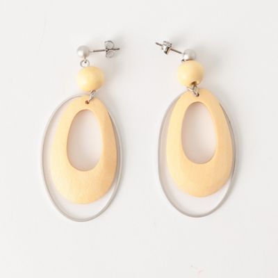 ウッドパーツ　ピアス（５２８６ＡＣ７４）