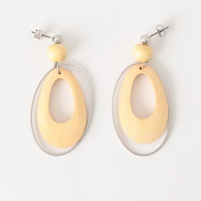 ウッドパーツ　ピアス（５２８６ＡＣ７４）
