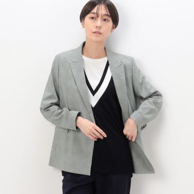 〔　Ｓサイズ　〕　【セットアップ対応】グレンチェックストレッチ　ジャケット（５４０３ＧＥ０７）