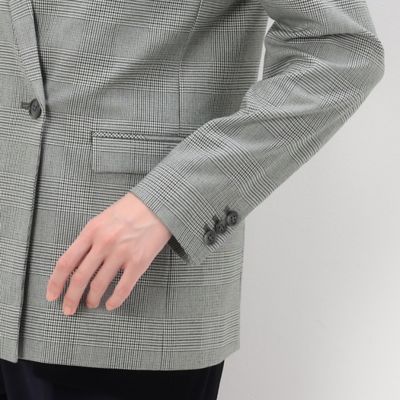 〔　Ｓサイズ　〕　【セットアップ対応】グレンチェックストレッチ　ジャケット（５４０３ＧＥ０７）