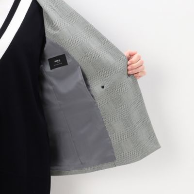 〔　Ｓサイズ　〕　【セットアップ対応】グレンチェックストレッチ　ジャケット（５４０３ＧＥ０７）