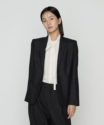 ＜COMME CA Sサイズ (Women/小さいサイズ)＞〔　Ｓサイズ　〕　【セットアップ対応】トリアセウールフラノ　シングルジャケット（５４０５ＧＭ０６）