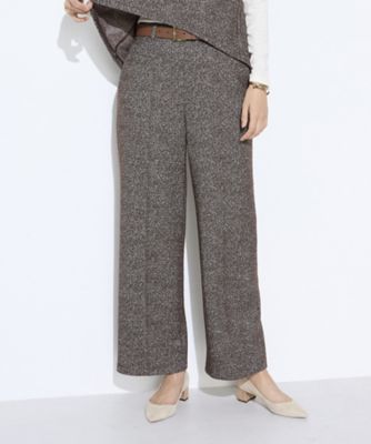 Sサイズ 〕 ツイード柄リバージャージー パンツ（5406PM13