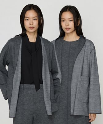 Sサイズ 〕リバーシブル ウールリバーツイード調 リバー羽織り