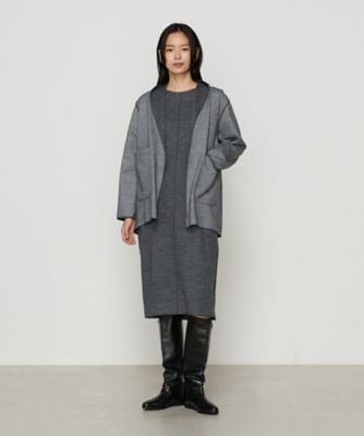 Sサイズ 〕リバーシブル ウールリバーツイード調 リバー羽織り