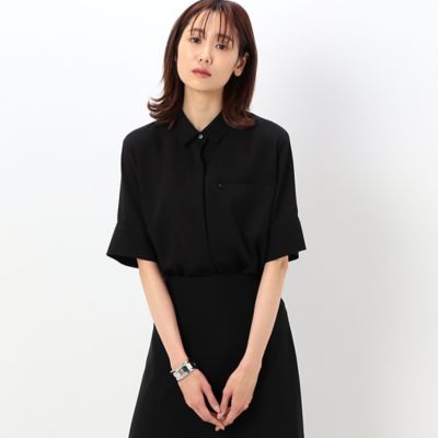 COMME CA Sサイズ (Women/小さいサイズ)/コムサ エスサイズ 〔　Ｓサイズ　〕　【セットアップ対応】ドライトリアセテートクロス　シャツ（５４０９ＨＣ１１）