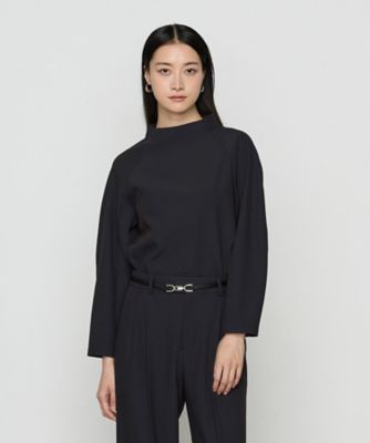 【SALE】COMME CA Sサイズ (Women/小さいサイズ)/コムサ エスサイズ 〔 Sサイズ 〕 トリアセボディシェルピーチ プルオーバー(5409HI12) クロ トップス【三越伊勢丹/公式】