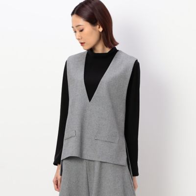 ＜COMME CA Sサイズ (Women/小さいサイズ)＞〔　Ｓサイズ　〕　【セットアップ対応】２ＷＡＹストレッチシアバター千鳥　ベスト（５４１１ＶＡ０８）
