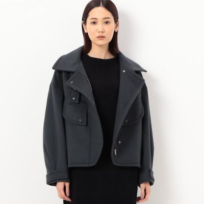 ＜COMME CA Sサイズ (Women/小さいサイズ)＞〔　Ｓサイズ　〕　ウールショートビーバー　コート（５４１３ＷＡ０２）