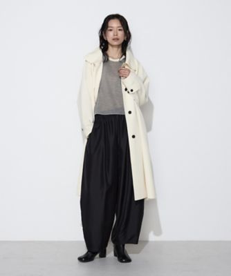 ★美品★MAX＆co コート スタンドカラー Aライン モヘア ブラック S Sサイズ〕クラシックツイル スタンドカラーコート（5427MQ01