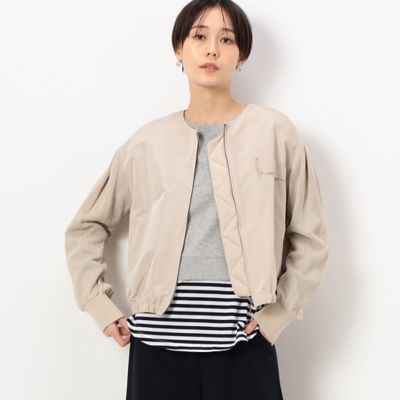 ＜COMME CA Sサイズ (Women/小さいサイズ)＞〔　Ｓサイズ　〕　マイクロタフタ　ブルゾン（５４３３ＶＣ０４）