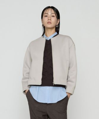 ＜COMME CA Sサイズ (Women/小さいサイズ)＞〔　Ｓサイズ　〕　ダブルエアーダンボール　ノーカラーブルゾン（５４３３ＶＭ０４）