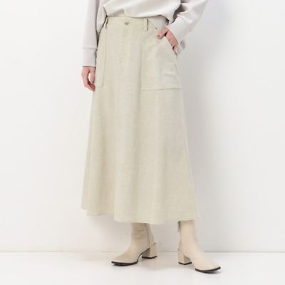 ＜COMME CA Sサイズ (Women/小さいサイズ)＞〔　Ｓサイズ　〕　ツイル柄ハイテンション　スカート（５４３７ＦＣ０３）