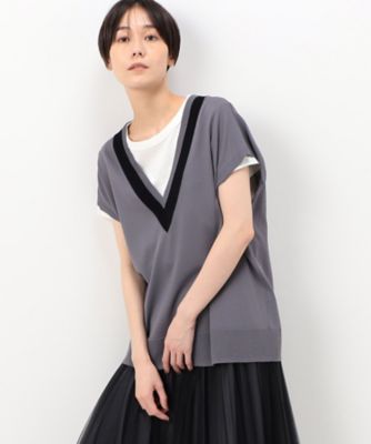 ＜COMME CA Sサイズ (Women/小さいサイズ)＞〔　Ｓサイズ　〕　サーブルストレッチ　ベスト（５４５０ＩＥ０１）