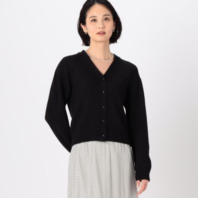 ＜COMME CA Sサイズ (Women/小さいサイズ)＞〔　Ｓサイズ　〕　ラメブークレー　カーディガン（５４５１ＩＧ０３）
