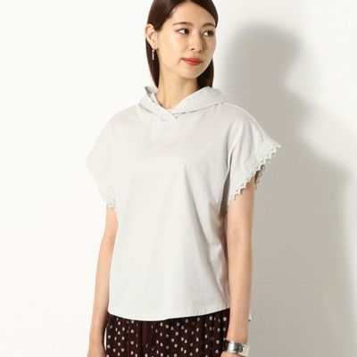 ＜COMME CA Sサイズ (Women/小さいサイズ)＞〔Ｓサイズ〕天竺　フード付きＴシャツ（５４６０ＥＡ０２）