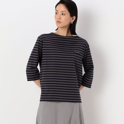 ＜COMME CA Sサイズ (Women/小さいサイズ)＞〔Ｓサイズ〕天竺ボーダー　ボートネックＴシャツ（５４６０ＥＡ０４）